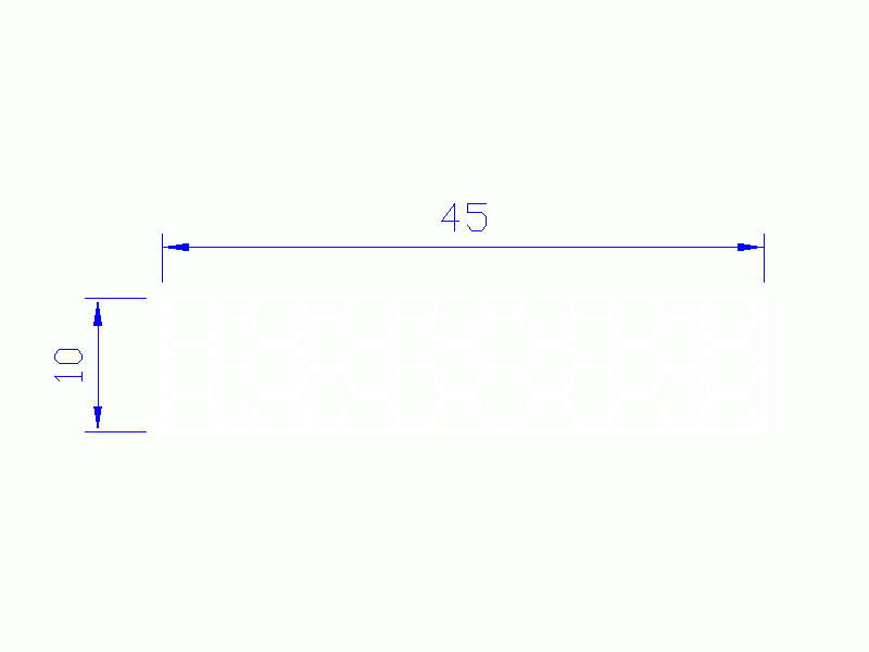 Perfil de Silicona PSE0,164510 - formato tipo Rectángulo Esponja - forma regular