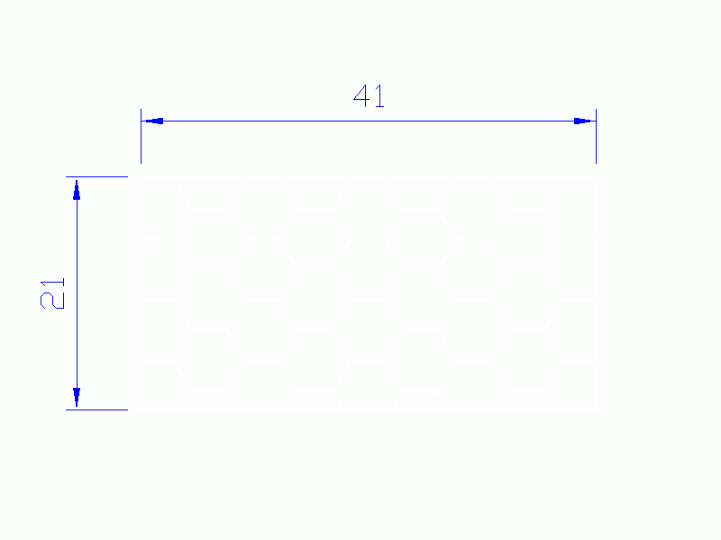 Perfil de Silicona PSE0,254121 - formato tipo Rectángulo Esponja - forma regular
