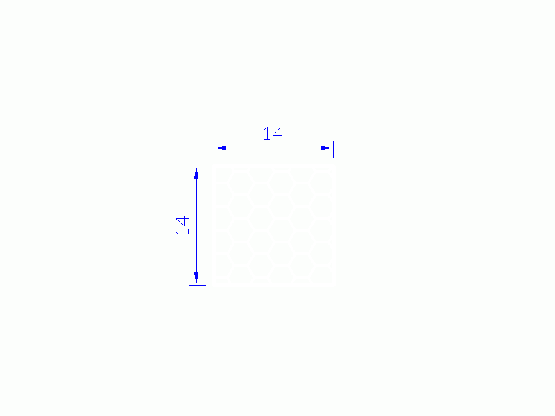 Perfil de Silicona PSE0,391414 - formato tipo Cuadrado Esponja - forma regular