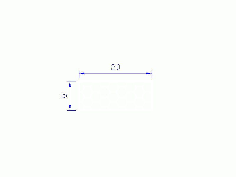 Perfil de Silicona PSE0,392008 - formato tipo Rectángulo Esponja - forma regular