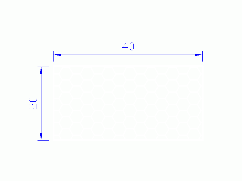 Perfil de Silicona PSE0,394020 - formato tipo Rectángulo Esponja - forma regular
