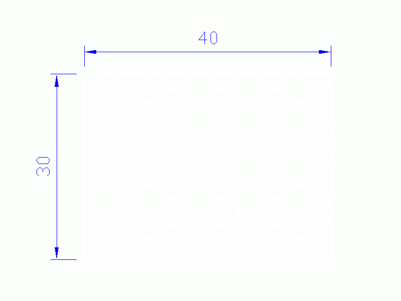 Perfil de Silicona PSE0,394030 - formato tipo Rectángulo Esponja - forma regular