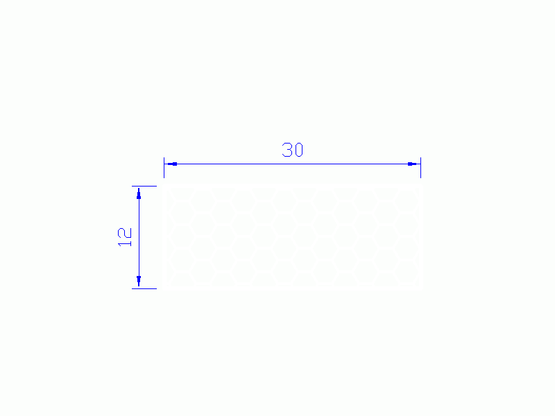 Perfil de Silicona PSE0,533012 - formato tipo Rectángulo Esponja - forma regular