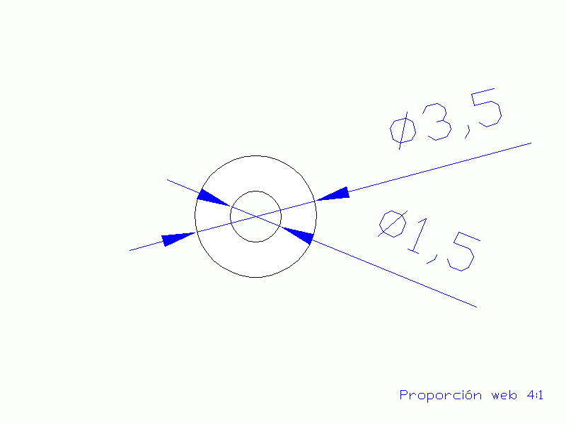 Perfil de Silicona TS4003,501,5 - formato tipo Tubo - forma de tubo