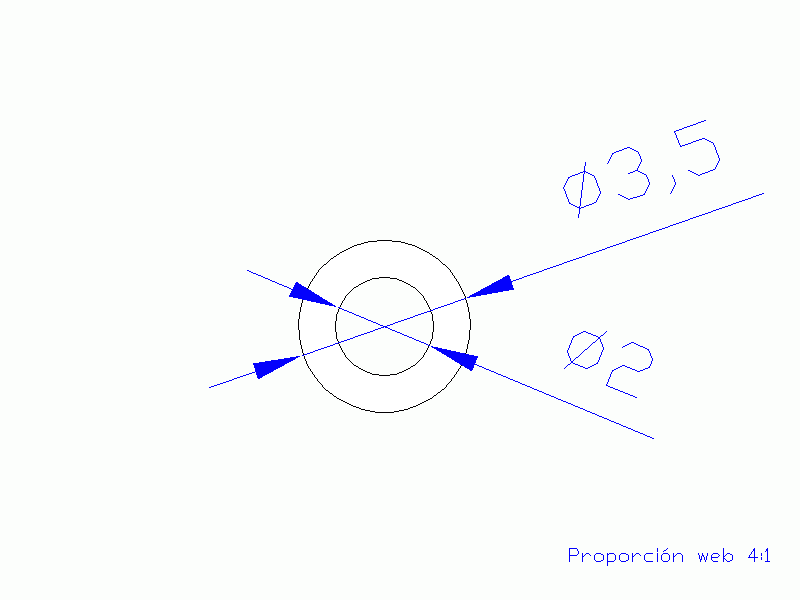 Perfil de Silicona TS4003,502 - formato tipo Tubo - forma de tubo