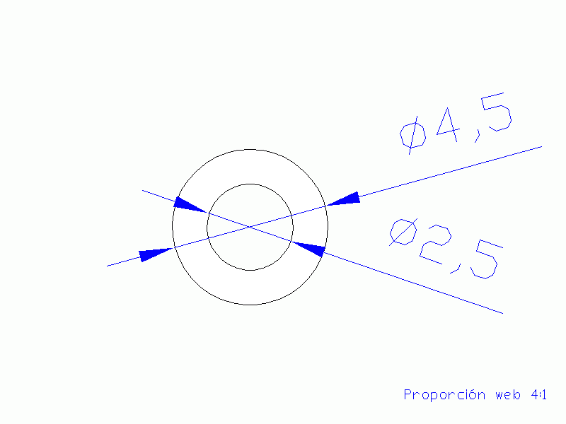 Perfil de Silicona TS4004,502,5 - formato tipo Tubo - forma de tubo