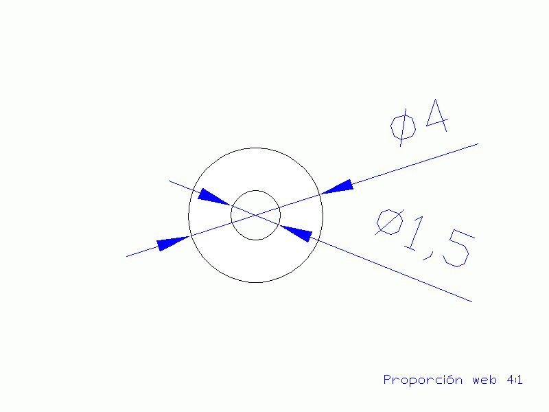 Perfil de Silicona TS400401,5 - formato tipo Tubo - forma de tubo