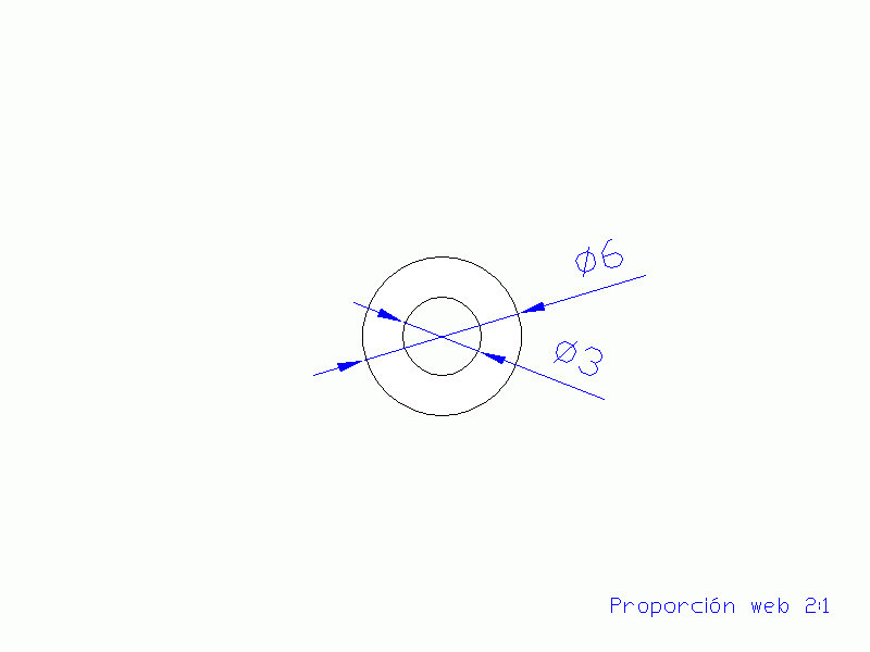 Perfil de Silicona TS400603 - formato tipo Tubo - forma de tubo