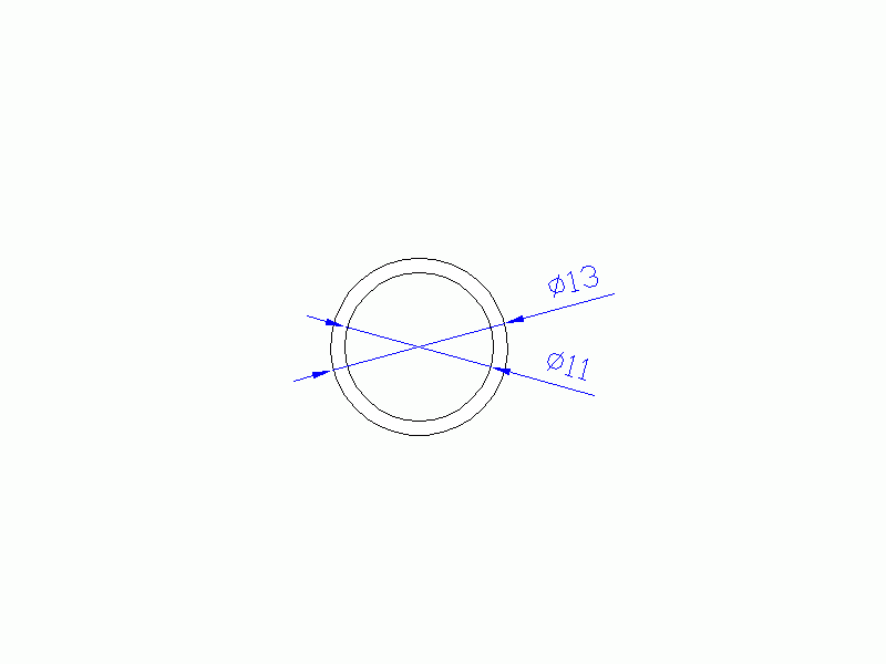 Perfil de Silicona TS401311 - formato tipo Tubo - forma de tubo