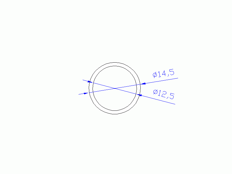 Perfil de Silicona TS4014,512,5 - formato tipo Tubo - forma de tubo