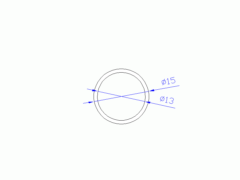 Perfil de Silicona TS401513 - formato tipo Tubo - forma de tubo