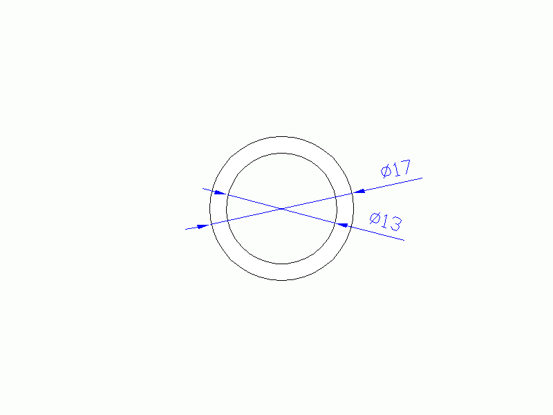 Perfil de Silicona TS401713 - formato tipo Tubo - forma de tubo