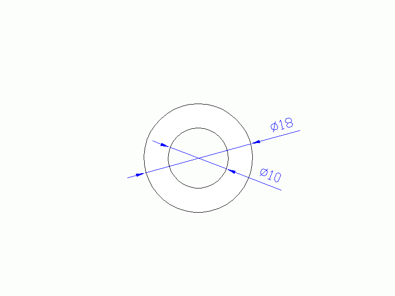 Perfil de Silicona TS401810 - formato tipo Tubo - forma de tubo