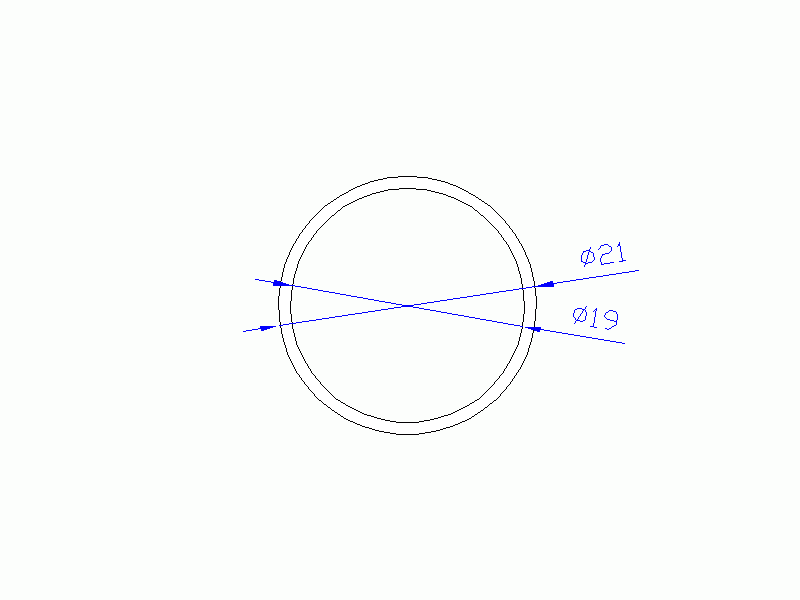 Perfil de Silicona TS402119 - formato tipo Tubo - forma de tubo