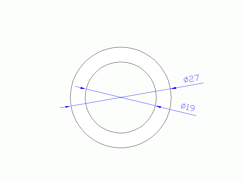 Perfil de Silicona TS402719 - formato tipo Tubo - forma de tubo