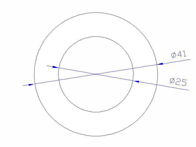 Perfil de Silicona TS404125 - formato tipo Tubo - forma de tubo