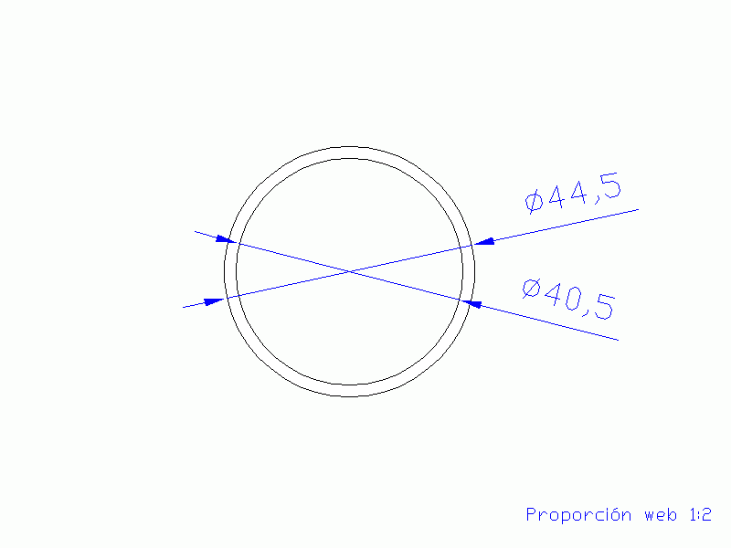 Perfil de Silicona TS4044,540,5 - formato tipo Tubo - forma de tubo