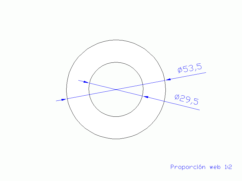 Perfil de Silicona TS4053,529,5 - formato tipo Tubo - forma de tubo