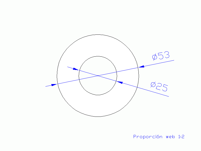 Perfil de Silicona TS405325 - formato tipo Tubo - forma de tubo