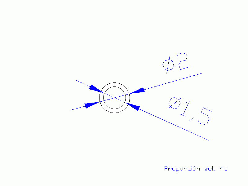 Perfil de Silicona TS500201,5 - formato tipo Tubo - forma de tubo