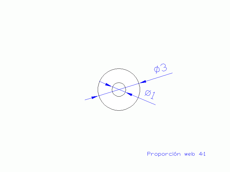 Perfil de Silicona TS500301 - formato tipo Tubo - forma de tubo