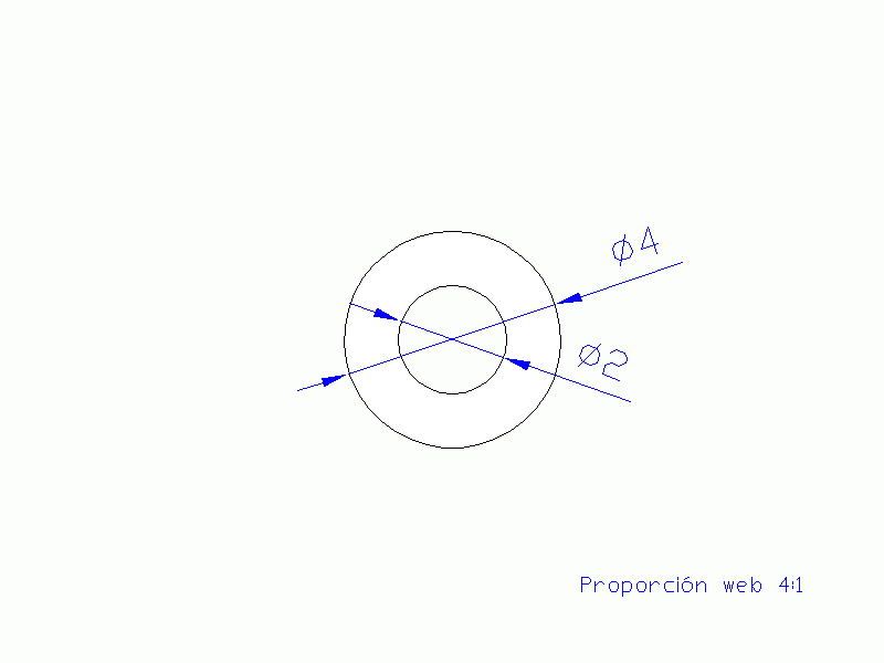 Perfil de Silicona TS500402 - formato tipo Tubo - forma de tubo