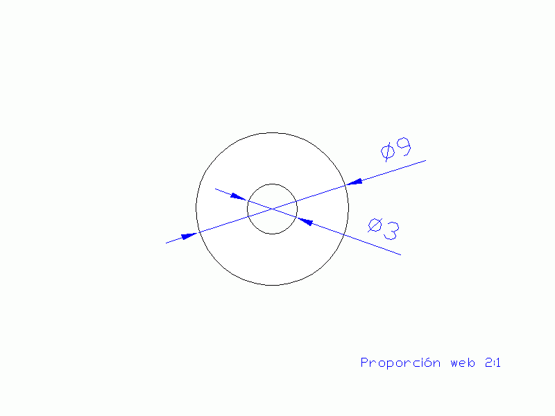 Perfil de Silicona TS500903 - formato tipo Tubo - forma de tubo