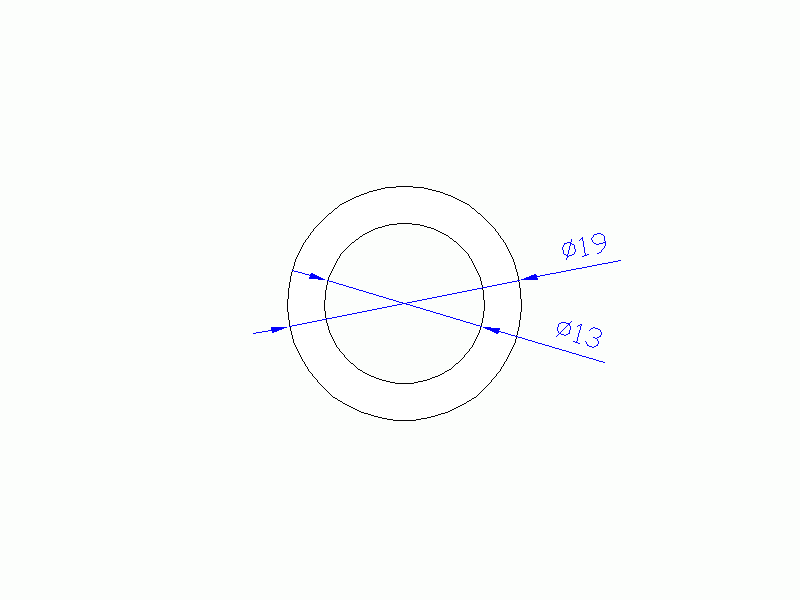 Perfil de Silicona TS501913 - formato tipo Tubo - forma de tubo