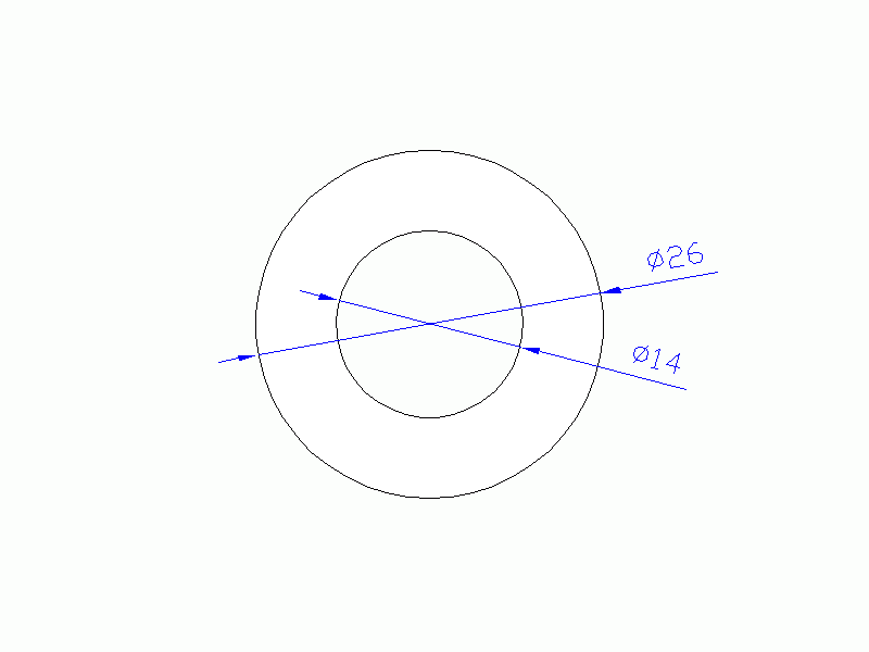 Perfil de Silicona TS502614 - formato tipo Tubo - forma de tubo