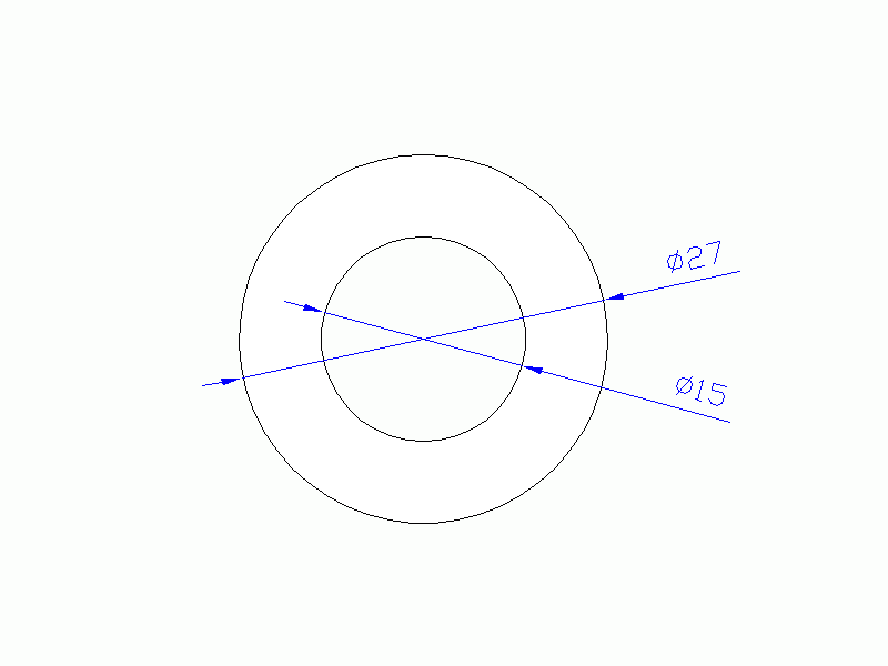 Perfil de Silicona TS502715 - formato tipo Tubo - forma de tubo