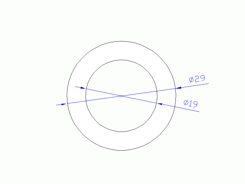 Perfil de Silicona TS502919 - formato tipo Tubo - forma de tubo