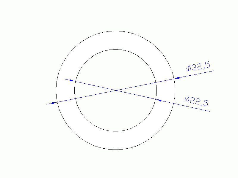 Perfil de Silicona TS5032,522,5 - formato tipo Tubo - forma de tubo