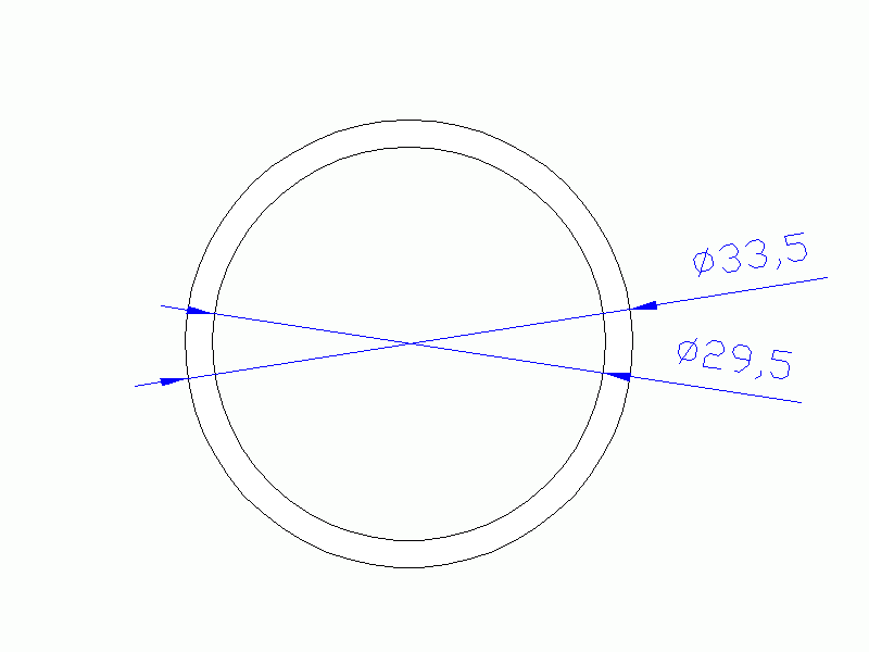 Perfil de Silicona TS5033,529,5 - formato tipo Tubo - forma de tubo