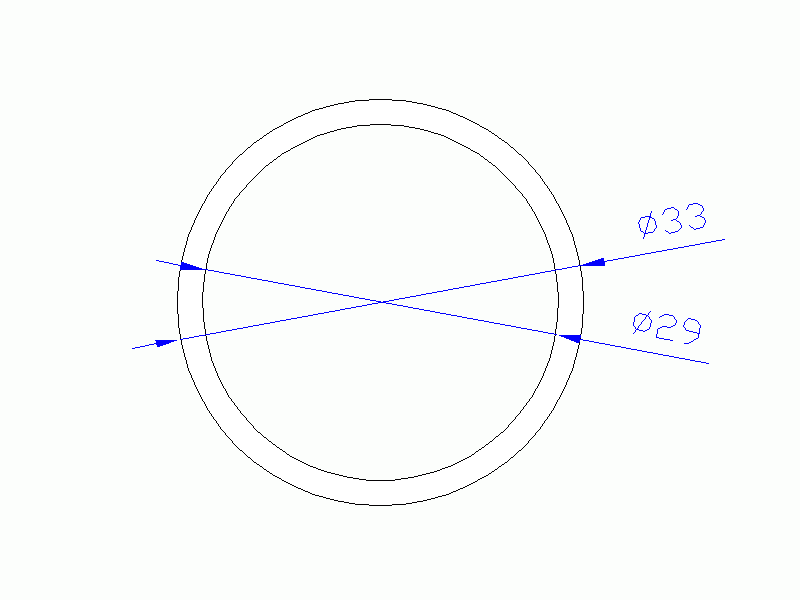 Perfil de Silicona TS503329 - formato tipo Tubo - forma de tubo