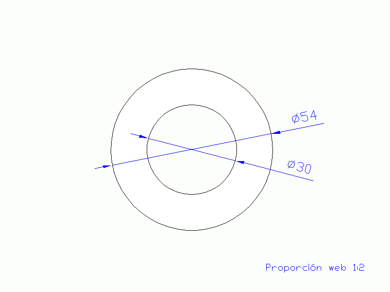 Perfil de Silicona TS505430 - formato tipo Tubo - forma de tubo