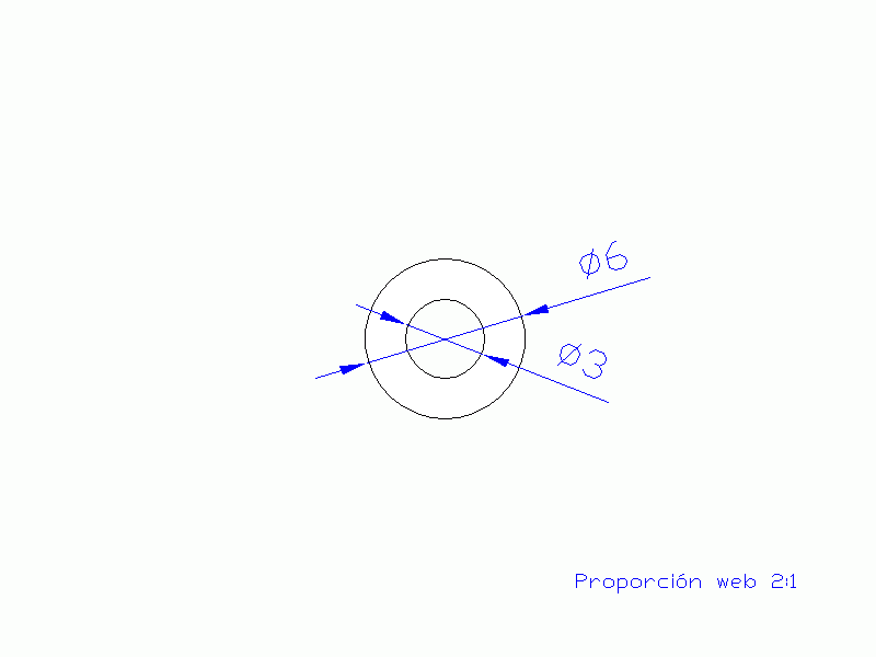 Perfil de Silicona TS600603 - formato tipo Tubo - forma de tubo