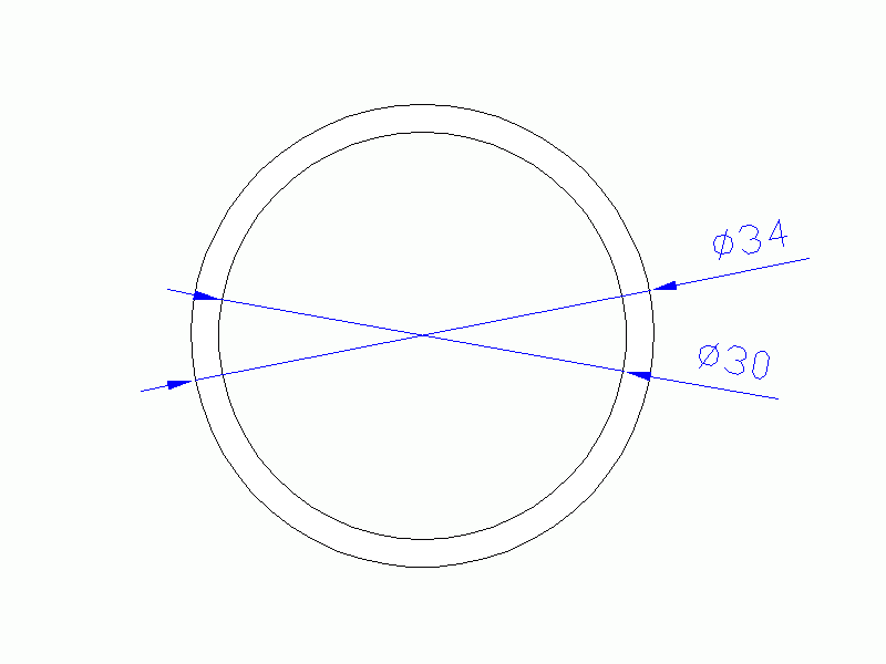 Perfil de Silicona TS603430 - formato tipo Tubo - forma de tubo