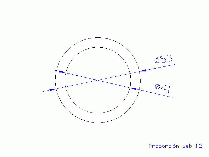 Perfil de Silicona TS605341 - formato tipo Tubo - forma de tubo