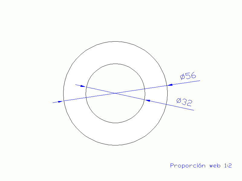 Perfil de Silicona TS605632 - formato tipo Tubo - forma de tubo