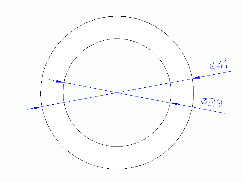 Perfil de Silicona TS704129 - formato tipo Tubo - forma de tubo