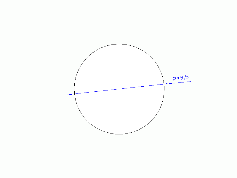 Profil en Silicone CS6049,5 - format de type Cordon - forme de tube