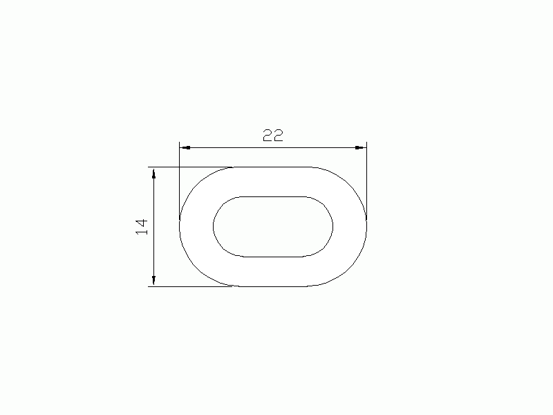 Profil en Silicone P1667A - format de type Tuyau - forme irrégulier