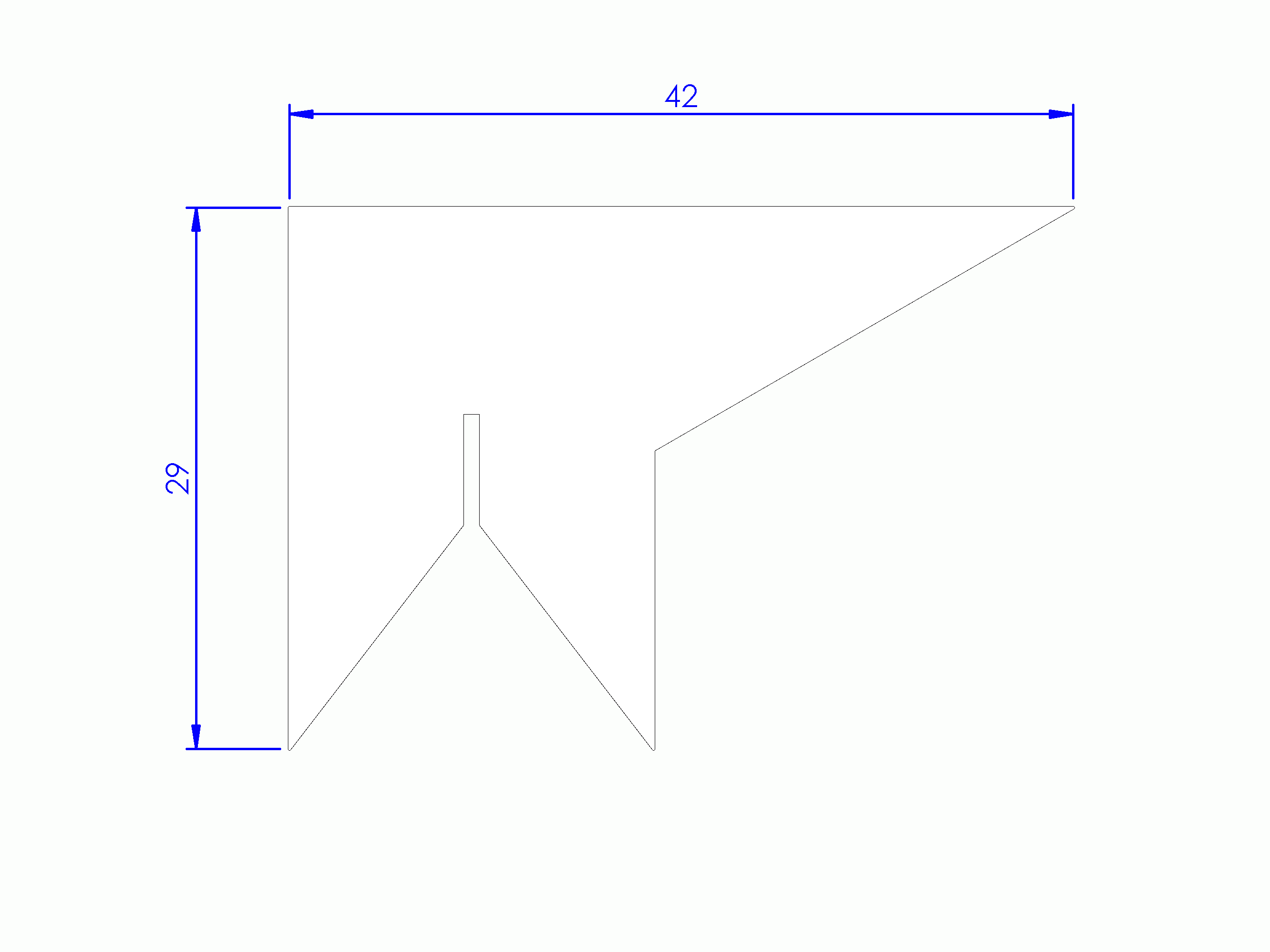 Profil en Silicone P2448B - format de type Labiée - forme irrégulier