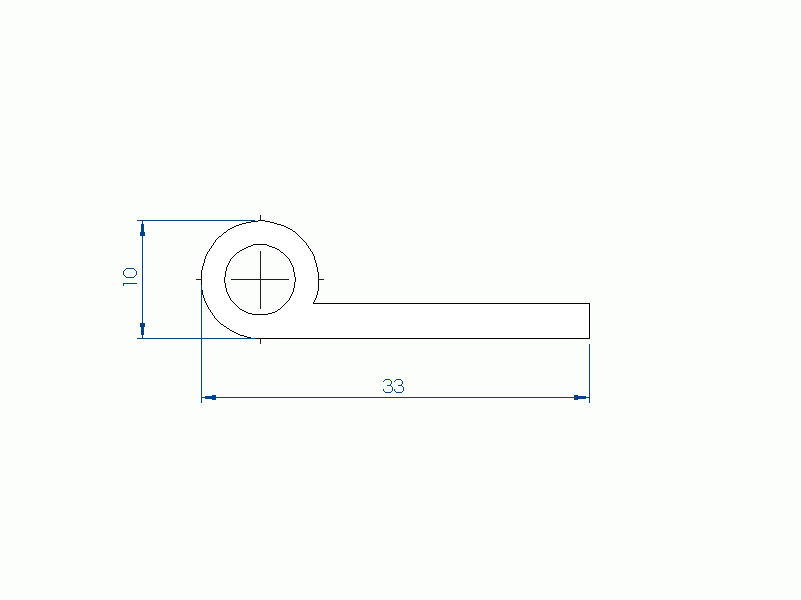 Profil en Silicone P24A - format de type Note de Musique - forme irrégulier