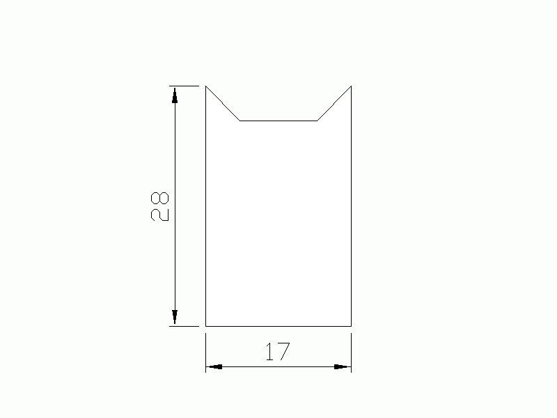 Profil en Silicone P2693 - format de type Cornes - forme irrégulier