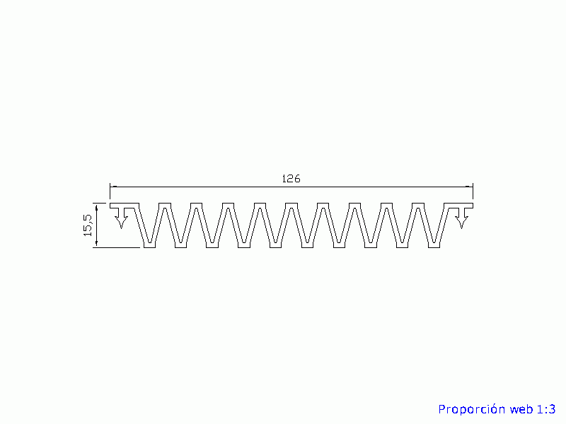 Profil en Silicone P35AE - format de type Soufflet - forme irrégulier