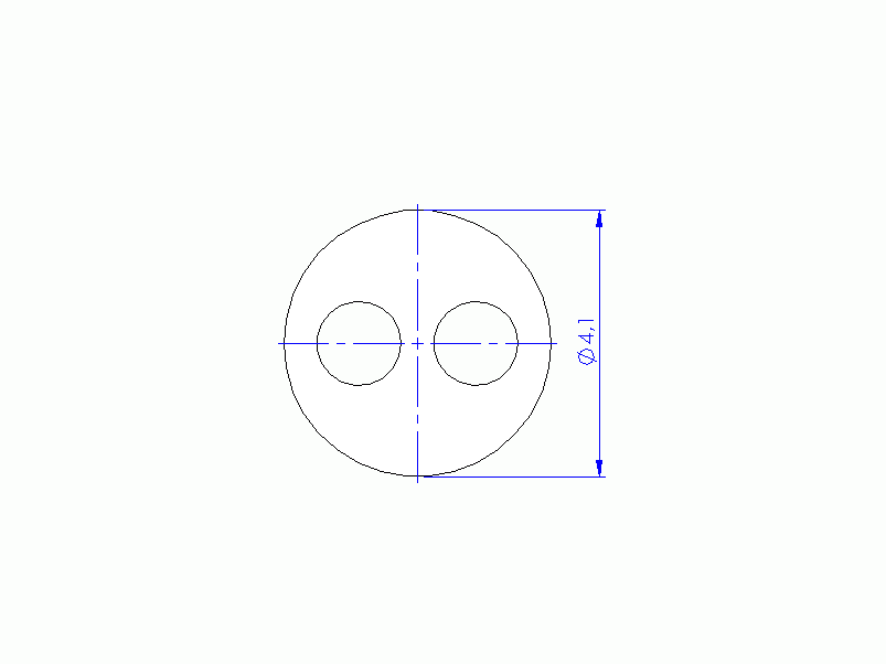 Profil en Silicone P41186E - format de type Tuyau - forme irrégulier