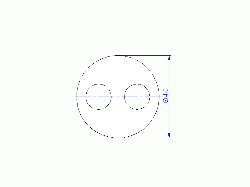 Profil en Silicone P41186F - format de type Tuyau - forme irrégulier