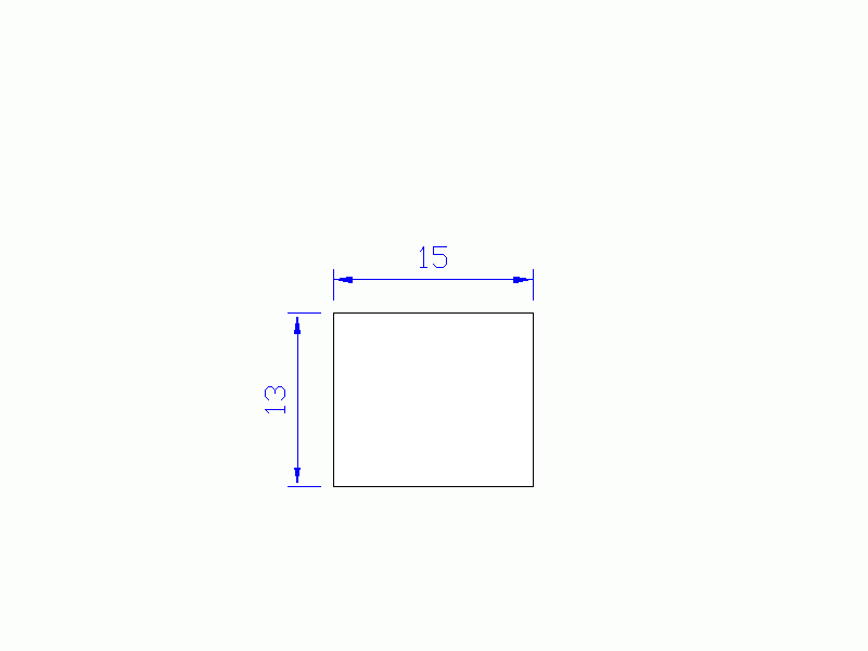 Profil en Silicone P601513 - format de type Rectangle - forme régulière