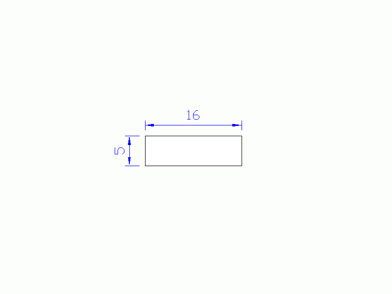 Profil en Silicone P601605 - format de type Rectangle - forme régulière